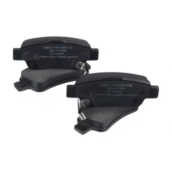 ZentParts Z07739 - Jeu de 4 plaquettes de frein avant