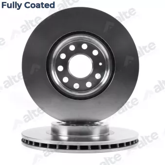Jeu de 2 disques de frein avant ALTE AUTOMOTIVE 127945FCAL pour SKODA SUPERB 1.8 TSI 4x4 - 160cv