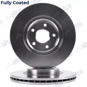 Jeu de 2 disques de frein avant ALTE AUTOMOTIVE 127962FCAL pour FORD FOCUS 1.6 Ti-VCT - 116cv