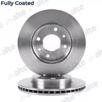 Jeu de 2 disques de frein avant ALTE AUTOMOTIVE 128006FCAL pour RENAULT R21 2.2 - 110cv