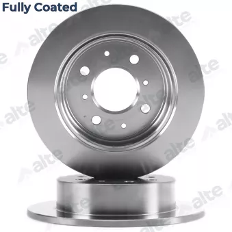 Jeu de 2 disques de frein avant ALTE AUTOMOTIVE 128067FCAL pour HONDA CRX 1.6 i 16V - 124cv