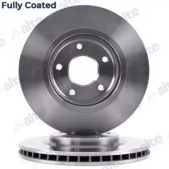 Jeu de 2 disques de frein avant ALTE AUTOMOTIVE 128130FCAL pour NISSAN QASHQAI 1.7 dCi - 150cv