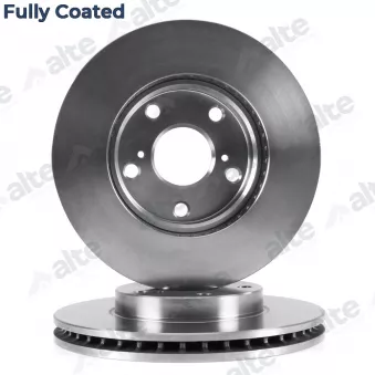 Jeu de 2 disques de frein avant ALTE AUTOMOTIVE 128174FCAL pour TOYOTA AURIS 1.4 D-4D - 90cv