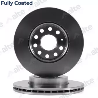 Jeu de 2 disques de frein avant ALTE AUTOMOTIVE 128176FCAL pour AUDI A3 2.0 TDI - 110cv