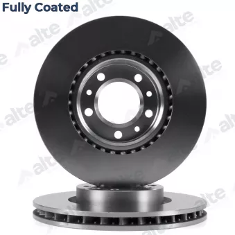 Jeu de 2 disques de frein avant ALTE AUTOMOTIVE 128224FCAL pour CITROEN BERLINGO 1.5 BlueHDi 130 - 131cv