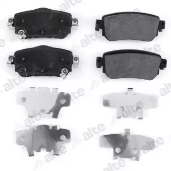 Jeu de 4 plaquettes de frein arrière ALTE AUTOMOTIVE 138013BAL pour NISSAN QASHQAI 1.3 DIG-T - 160cv