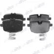 Jeu de 4 plaquettes de frein arrière ALTE AUTOMOTIVE [138346BAL]