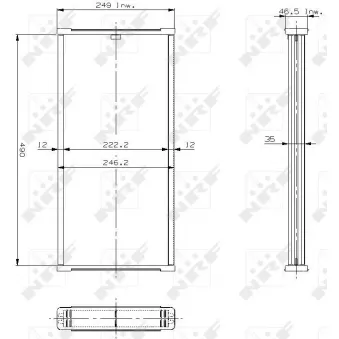 Faisceau de radiateur, refroidissement du moteur NRF OEM 132223