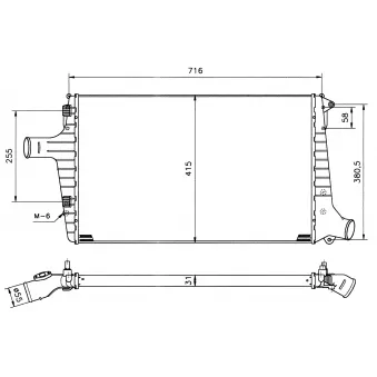 Intercooler, échangeur NRF 30118