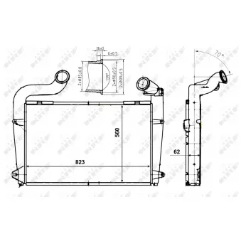 Intercooler, échangeur NRF OEM 1769998