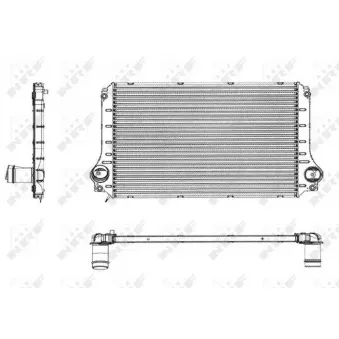 Intercooler, échangeur NRF 30784 pour TOYOTA COROLLA 2.2 D-4D - 177cv