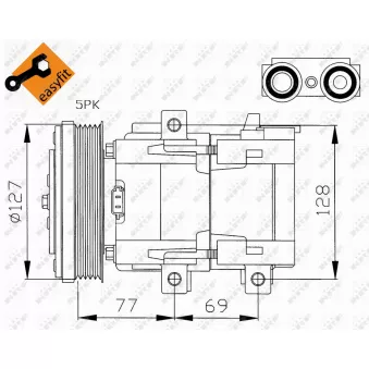 Compresseur, climatisation NRF OEM R97BW19D629CB