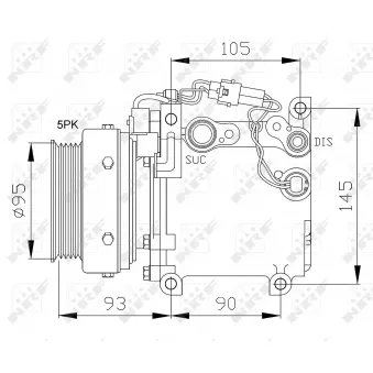 NRF 32100 - Compresseur, climatisation