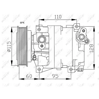Compresseur, climatisation NRF OEM 71721738