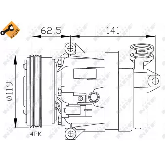 Compresseur, climatisation NRF OEM 46525369
