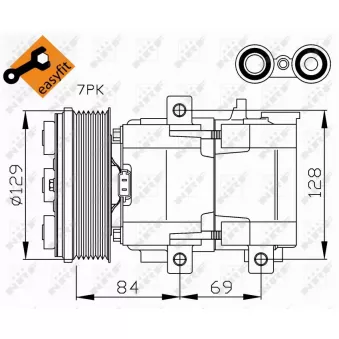 Compresseur, climatisation NRF OEM R20BYU19D629AA