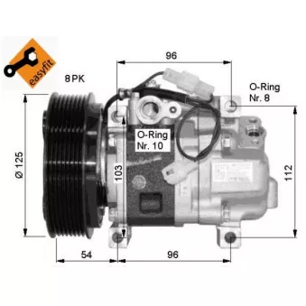 Compresseur, climatisation NRF OEM H12A1AE4DC