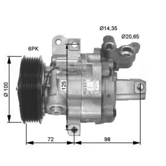 Compresseur, climatisation NRF OEM 883100H010