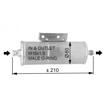 Filtre déshydratant, climatisation NRF 33333