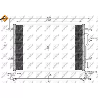 Condenseur, climatisation NRF OEM 8E0260401D