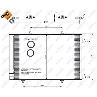 Condenseur, climatisation NRF OEM e163371