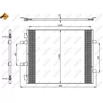 Condenseur, climatisation NRF OEM 4419021