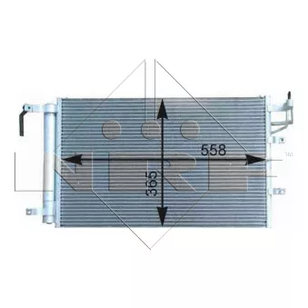 Condenseur, climatisation NRF 35982 pour KIA CERATO 1.5 CRDi - 90cv