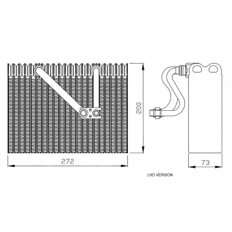 Evaporateur climatisation NRF 36088