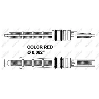 Détendeur, climatisation NRF 38208 pour FORD TRANSIT CUSTOM 1.6 TDCi - 101cv
