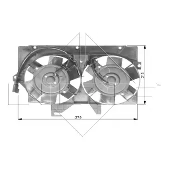Ventilateur, refroidissement du moteur NRF OEM 1013004