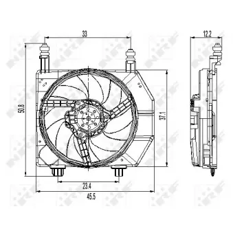 Ventilateur, refroidissement du moteur NRF OEM 1012970