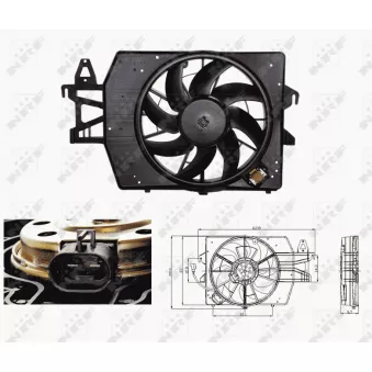 Ventilateur, refroidissement du moteur NRF OEM 1056962