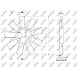 Roue du souffleur, refroidissementdu moteur NRF [49812]