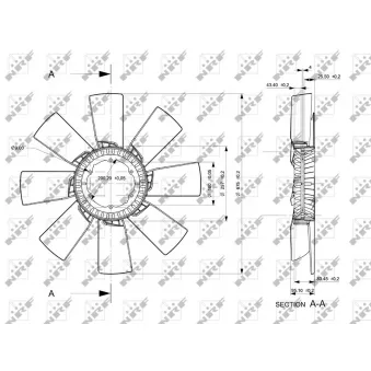 NRF 49856 - Roue du souffleur, refroidissementdu moteur