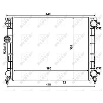 Radiateur, refroidissement du moteur NRF 50004