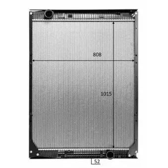 Radiateur, refroidissement du moteur NRF OEM a6295011201