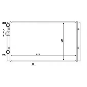 NRF 50457 - Radiateur, refroidissement du moteur
