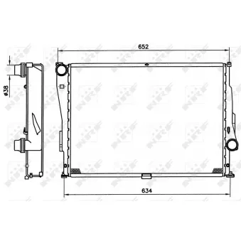 Radiateur, refroidissement du moteur NRF OEM 2228941