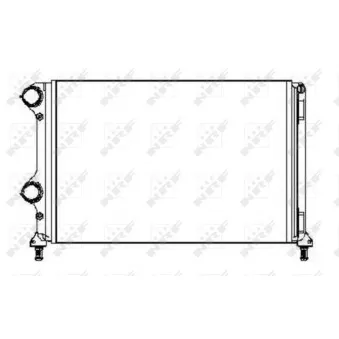 Radiateur, refroidissement du moteur NRF 53245A pour FIAT DOBLO 1.9 JTD - 100cv