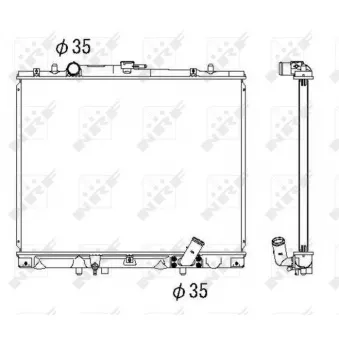 Radiateur, refroidissement du moteur NRF OEM MR464265