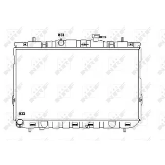 Radiateur, refroidissement du moteur NRF OEM 253102c006