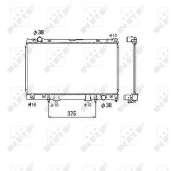 NRF 53468 - Radiateur, refroidissement du moteur