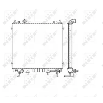 Radiateur, refroidissement du moteur NRF 53479 pour HYUNDAI TERRACAN 2.9 CRDi - 150ch