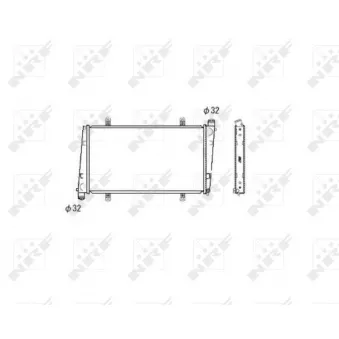 NRF 53483 - Radiateur, refroidissement du moteur
