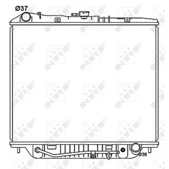 Radiateur, refroidissement du moteur NRF OEM 1300138
