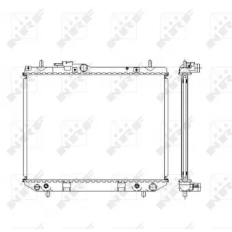 Radiateur, refroidissement du moteur NRF 53537 pour DAIHATSU TERIOS 1.3 4WD - 86cv