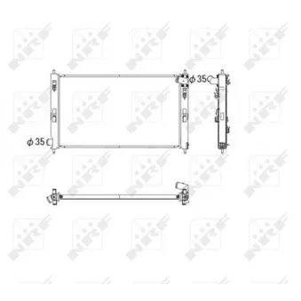 Radiateur, refroidissement du moteur NRF [53593]