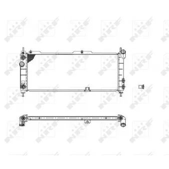 Radiateur, refroidissement du moteur NRF OEM 1300153
