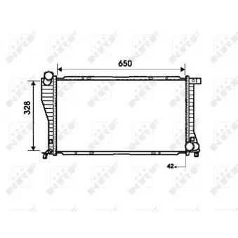 Radiateur, refroidissement du moteur NRF 53723 pour VOLKSWAGEN TOURAN 520 d - 136cv