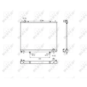 Radiateur, refroidissement du moteur NRF OEM mr968285